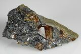 Fluorescent Zircon Crystals in Biotite Schist - Norway #175860-2